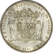 2 Thalers / 3½ Gulden - Frederick Günther, Germany, 1841-1845 reverse image