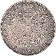 1 Vereinsthaler - Günther Frederick Charles II, Germany, 1859-1870 reverse image