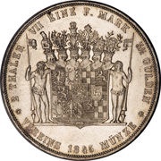 2 Thalers / 3½ Gulden - Günther Frederick Charles II, Germany, 1841-1854 reverse image