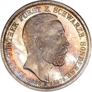 3 Mark - Charles Günther Death of Prince Charles Günther obverse image