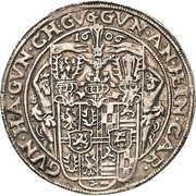 ½ Thaler - Albert VIII, Günther XLII, Anthony Henry, John Günther II and Christian Günther I obverse image