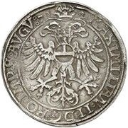 1 Thaler - Günther XLI, Germany, 1571 reverse image