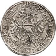 1 Thaler - Günther XLI, Germany, 1572 reverse image