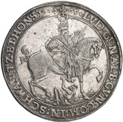 1 Thaler - Albert VIII, Günther XLII, Anthony Henry, John Günther II and Christian Günther I, Germany, 1605 reverse image