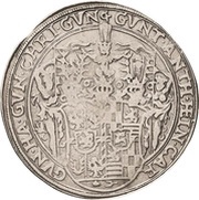 1 Thaler - Albert VIII, Günther XLII, Anthony Henry, John Günther II and Christian Günther I obverse image