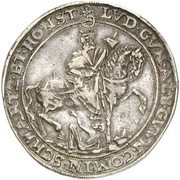1 Thaler - Albert VIII, Günther XLII, Anthony Henry, John Günther II and Christian Günther I, Germany, 1606-1608 reverse image