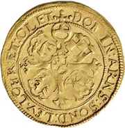 1 Goldgulden - Charles Günther, Louis Günther, Albert Günther, Günther XLII, Anthony Henry, John Günther II and Christian Günther, Germany, 1611-1618 reverse image