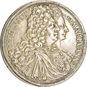 1 Thaler - Ferdinand William Eusebius and Maria Anna Vienna obverse image