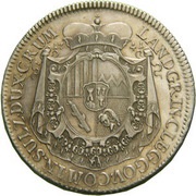 1 Thaler - Joseph Adam, Germany, 1741 reverse image