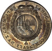 1 Thaler - John, Germany, 1783 reverse image