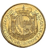 10 Ducats - Joseph Adam, Germany, 1741 reverse image