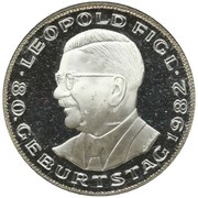 500 Schilling Leopold Figl, Austria, 1982 reverse image