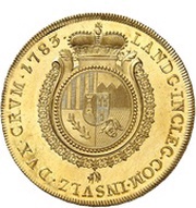 10 Ducats - John Nepomuk, Germany, 1783 reverse image