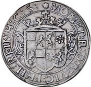 1 Thaler - Philip Reinhard I Hahnrei-Taler; type 1, Germany, 1627 reverse image