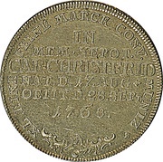30 Kreuzers - Christian August, Germany, 1768 reverse image