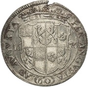 1 Gulden - John August, Germany, 1676 reverse image