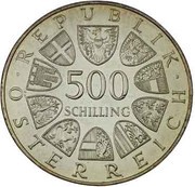 500 Schilling Tirolean Revolution obverse image
