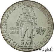 500 Schilling Tirolean Revolution, Austria, 1984 reverse image