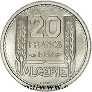 20 Francs Essai reverse image