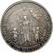 ½ Thaler - August Philip Ascession, Germany, 1770 reverse image