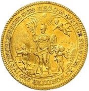 1 Ducat - August Philip Ascession, Germany, 1770 reverse image
