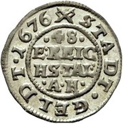 1⁄48 Thaler, Germany, 1676 reverse image