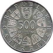 500 Schilling Peace obverse image