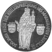 500 Schilling Leopold III, Austria, 1985 reverse image