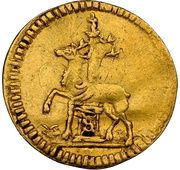 ¼ Ducat - Frederick Botho, Germany, 1739 reverse image