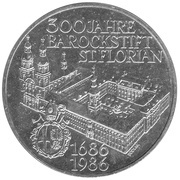 500 Schilling St. Florian's Abbey, Austria, 1986 reverse image