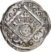 3 Pfennig - Wolfgang George, Germany, 1623 reverse image