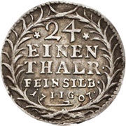 1 Groschen - Christoph Frederick and Jost Christian Ausbeute, Germany, 1707 reverse image