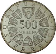 500 Schilling European Conference obverse image