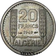 20 Francs Piedfort Essai reverse image