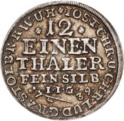 1⁄12 Thaler - Jost Christian and Christof Louis II Ausbeute obverse image