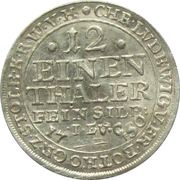 1⁄12 Thaler - Christoph Louis II, Frederick Botho, Germany, 1746-1750 reverse image
