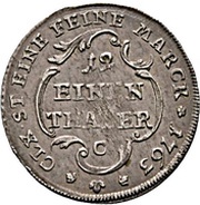 1⁄12 Thaler - Frederick Botho and Charles Louis, Germany, 1763 reverse image