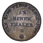 1⁄12 Thaler - Frederick Botho and Charles Louis with "C", Germany, 1763-1764 reverse image