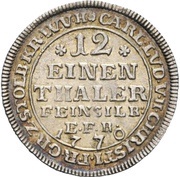 1⁄12 Thaler - Charles Louis and Henry Christian Frederick Ausbeute obverse image