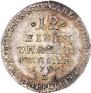 1⁄12 Thaler - Charles Louis and Henry Christian Frederick obverse image