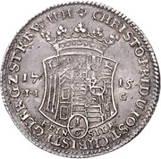 ⅙ Thaler - Christof Frederick and Jost Christian obverse image