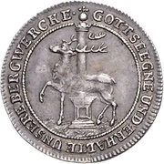 ⅙ Thaler - Christof Frederick and Jost Christian, Germany, 1715-1738 reverse image