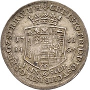 ⅙ Thaler - Jost Christian and Christof Louis II obverse image