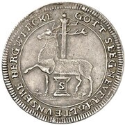 ⅙ Thaler - Frederick Botho and Charles Louis Ausbeute, Germany, 1762 reverse image