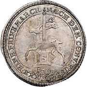 ⅙ Thaler - Frederick Botho and Charles Louis, Germany, 1763 reverse image