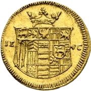 ¼ Ducat - Christof Louis II and Frederick Botho, Germany, 1739-1761 reverse image