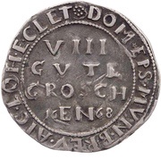 8 Groschen - John Martin I, Germany, 1668 reverse image