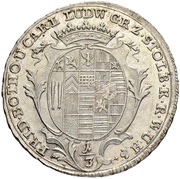 ⅓ Thaler - Frederick Botho and Charles Louis obverse image
