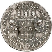 ⅓ Thaler - Charles Louis and Henry Christian Frederick Ausbeute obverse image