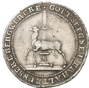 ⅓ Thaler - Charles Louis and Henry Christian Frederick Ausbeute, Germany, 1796 reverse image